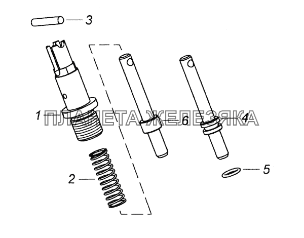 740.1005440 Фиксатор маховика КамАЗ-6522 (Euro-2, 3)